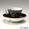 ヘレンド (HEREND) シノワズリ（中国趣味） 黒いヴィクトリア VE-FN 03371-0-21 マンダリン スモールカップ＆ソーサー