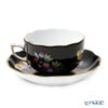 ヘレンド 黒いヴィクトリア VE-FN 20724-0-00 ティーカップ＆ソーサー 200ml