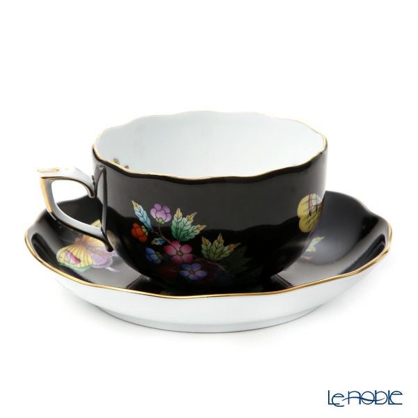 ヘレンド 黒いヴィクトリア VE-FN 20724-0-00 ティーカップ＆ソーサー 200ml