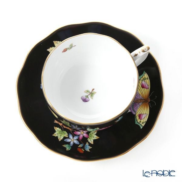 ヘレンド 黒いヴィクトリア VE-FN 20724-0-00 ティーカップ＆ソーサー 200ml