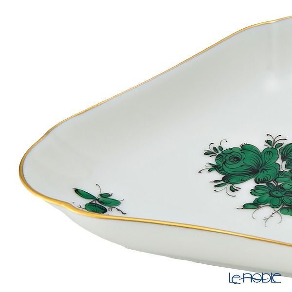 アウガルテン（AUGARTEN） マリアテレジア（5098A）バラ トライアングルディッシュ 10.4cm