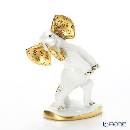 アウガルテン（AUGARTEN） フィギュリン アニマルフィルハーモニックス（011210） タンゴを踊るゾウ（クリムトカラー）