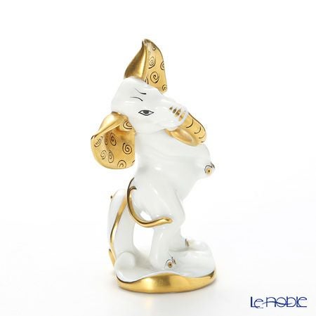 アウガルテン（AUGARTEN） フィギュリン アニマルフィルハーモニックス（011210） タンゴを踊るゾウ（クリムトカラー）