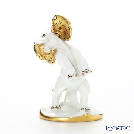 アウガルテン（AUGARTEN） フィギュリン アニマルフィルハーモニックス（011210） タンゴを踊るゾウ（クリムトカラー）