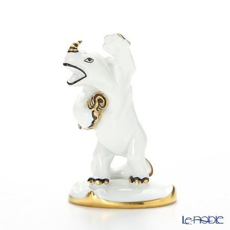 アウガルテン（AUGARTEN） フィギュリン アニマルフィルハーモニックス（011210） 歌手のサイ（クリムトカラー）