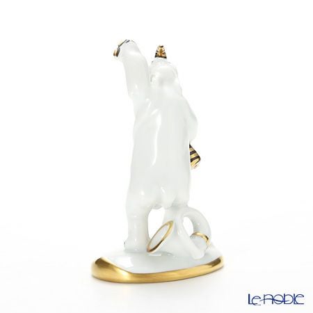 アウガルテン（AUGARTEN） フィギュリン アニマルフィルハーモニックス（011210） 歌手のサイ（クリムトカラー）