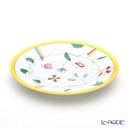 アウガルテン（AUGARTEN） ジュネッセ イエロー（54521） プレート 20cm（001シューベルトシェイプ）