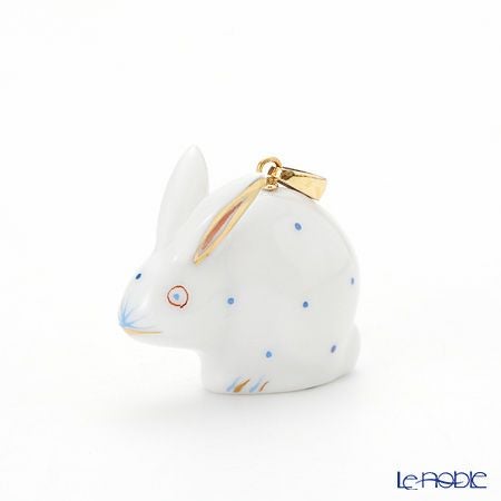 ヘレンド ペンダントトップ C-B 05339-0-47 ラビット ブルー