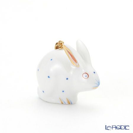 ヘレンド ペンダントトップ C-B 05339-0-47 ラビット ブルー