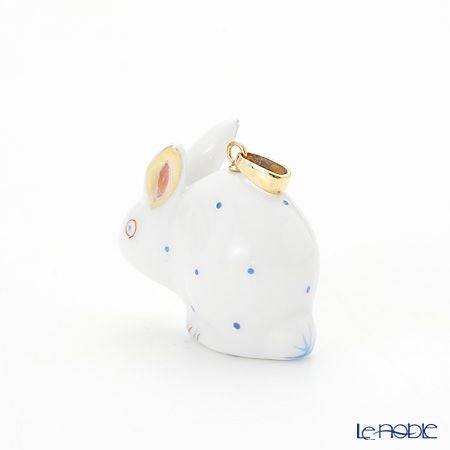 ヘレンド ペンダントトップ C-B 05339-0-47 ラビット ブルー