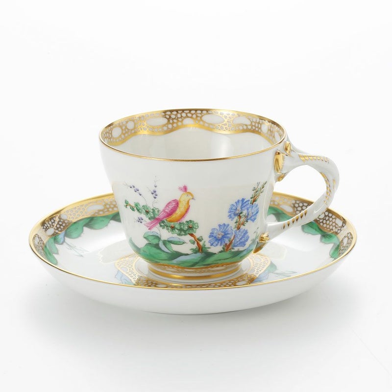 アウガルテン（AUGARTEN） ファンタジーバード（6766A） コーヒーカップ＆ソーサー（070）