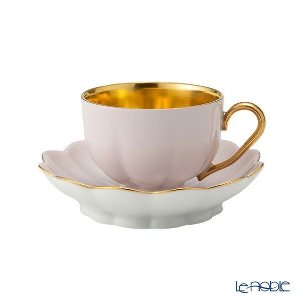 アウガルテン（AUGARTEN） メロン ライトピンク＆ゴールド（6925CR） モカカップ＆ソーサー（015）