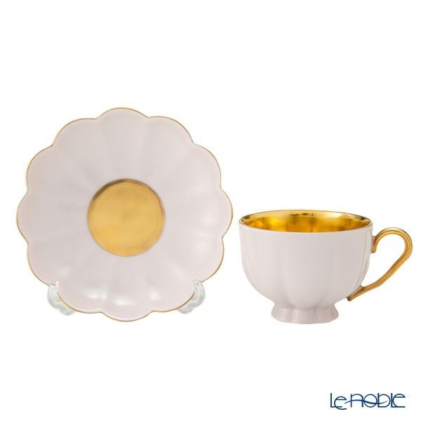 アウガルテン（AUGARTEN） メロン ライトピンク＆ゴールド（6925CR） モカカップ＆ソーサー（015）