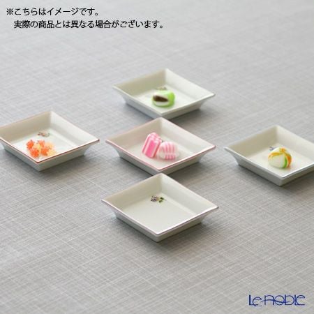 アウガルテン（AUGARTEN） プティットフルール（7096A） ピンク スクエアディッシュ 8×8cm（867）