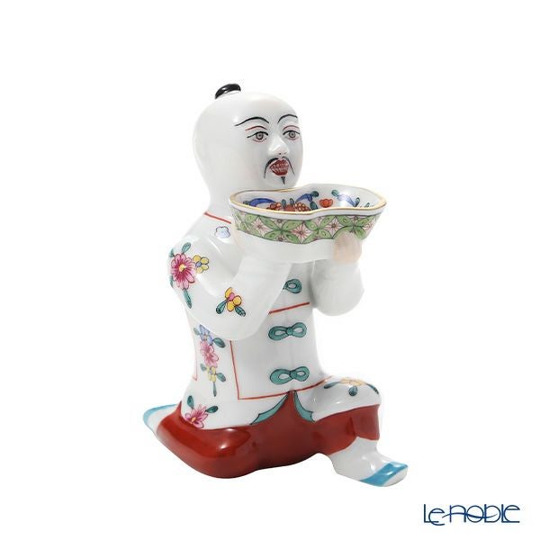 ヘレンド シノワズリ （中国趣味）ヘレンド人形 C オキュウジサン／お給仕 マンダリン（S）12cm 05652-0-00
