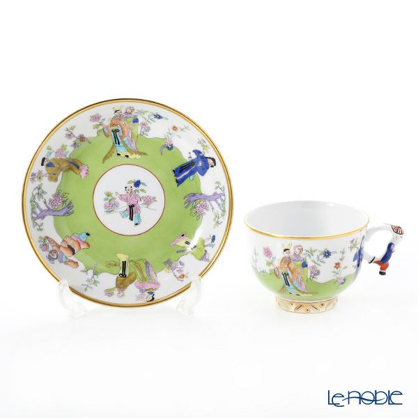 ヘレンド シノワズリ（中国趣味）春慶 CSV 03364-0-21 マンダリン ラージカップ＆ソーサー