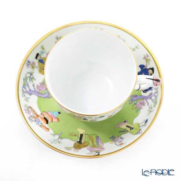 ヘレンド シノワズリ（中国趣味）春慶 CSV 03364-0-21 マンダリン ラージカップ＆ソーサー