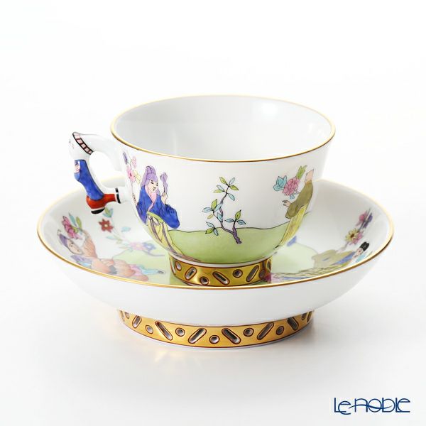 ヘレンド (HEREND) シノワズリ（中国趣味） 春慶 CSV 03371-0-21 マンダリン スモールカップ＆ソーサー