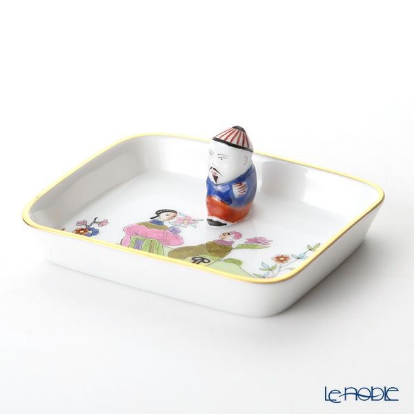 ヘレンド 春慶 CSV 07733-0-21 オブロングトレイ マンダリン 8cm