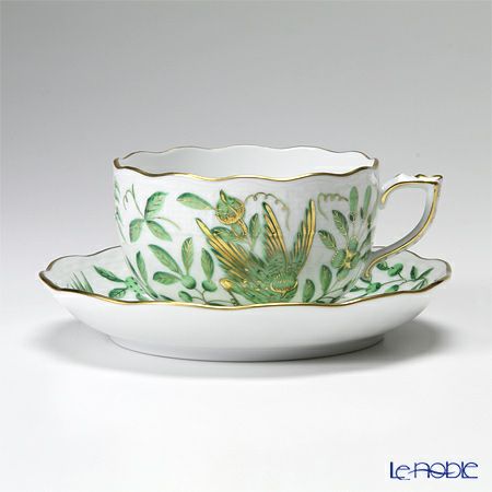 ヘレンド 東方の楽園 グリーン ZOVA 00724-0-00 ティーカップ＆ソーサー 200ml
