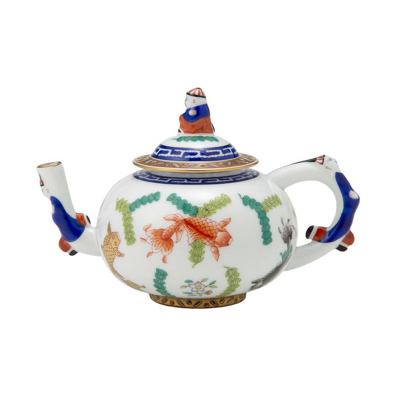 ヘレンド (HEREND) シノワズリ（中国趣味）ポワッソン 03305-0-21／3305 マンダリン ミニティーポット 350ml