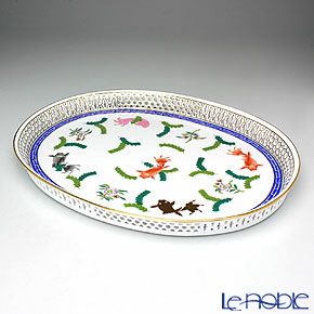 ヘレンド ポワッソン 03382-0-00／3382 サービストレイ 34cm