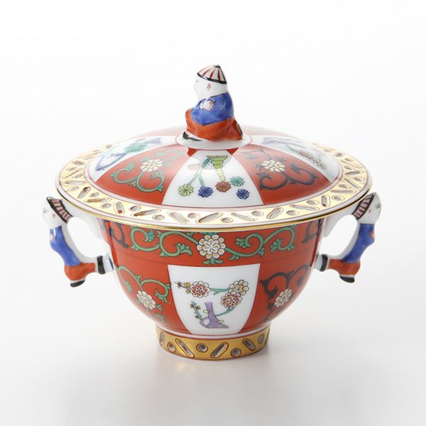 ヘレンド シノワズリ（中国趣味） ゲデレ G 03355-0-21 シュガーポット（マンダリン） 100ml