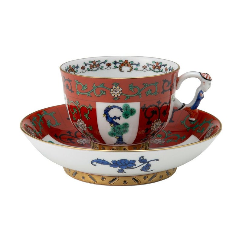 ヘレンド (HEREND) シノワズリ（中国趣味）ゲデレ G 03364-0-21 マンダリン ラージカップ＆ソーサー