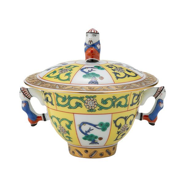 ヘレンド (HEREND) シノワズリ（中国趣味）西安の黄 SJ 03355-0-21 シュガーポット（マンダリン） 100ml