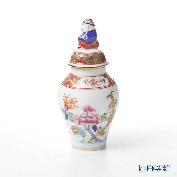 ヘレンド (HEREND) シノワズリ（中国趣味） 上海 SH 06574-0-21 ミニベース蓋付（マンダリン） 9cm