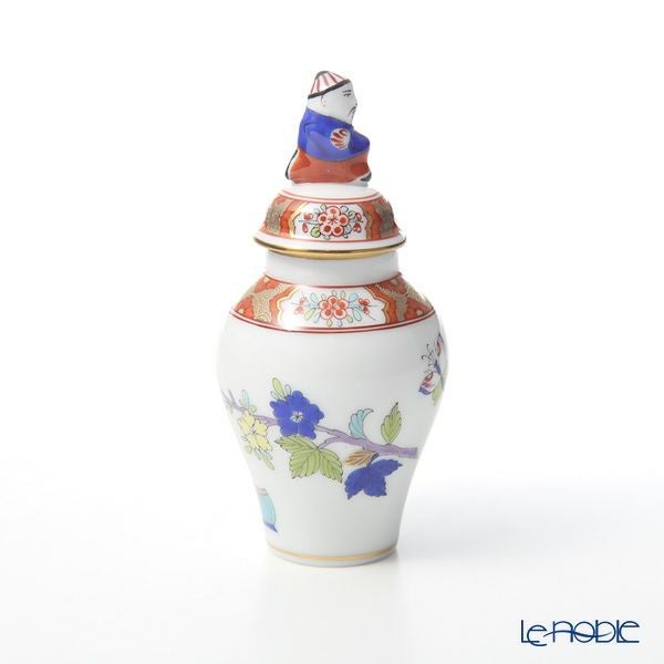 ヘレンド (HEREND) シノワズリ（中国趣味） 上海 SH 06574-0-21 ミニベース蓋付（マンダリン） 9cm