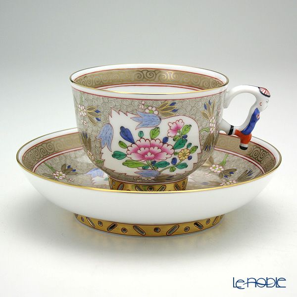ヘレンド (HEREND) シノワズリ（中国趣味）カール CU 03364-0-21／3364 マンダリン ラージカップ＆ソーサー