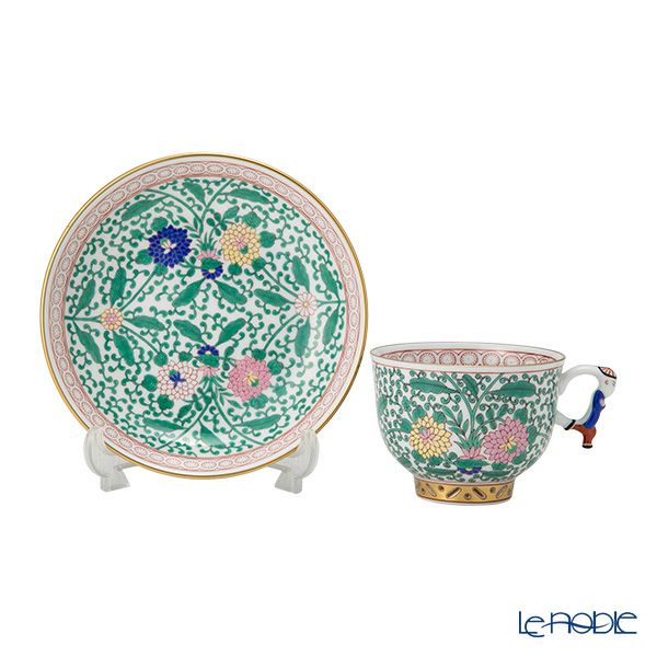ヘレンド (HEREND) シノワズリ（中国趣味）トゥッピーニの薔薇 03364-0-21／3364 マンダリン ラージカップ＆ソーサー