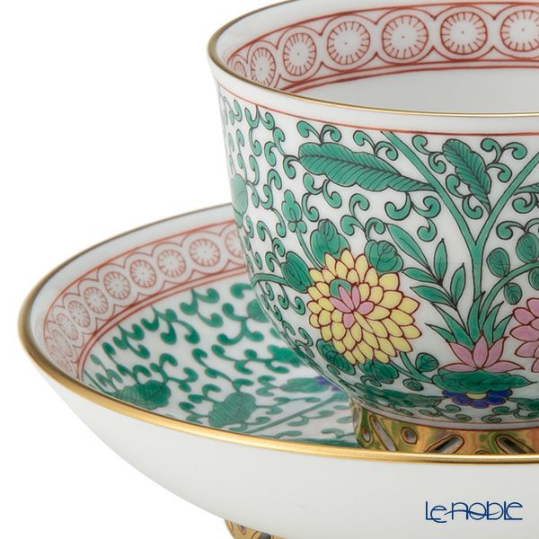ヘレンド (HEREND) シノワズリ（中国趣味）トゥッピーニの薔薇 03364-0-21／3364 マンダリン ラージカップ＆ソーサー