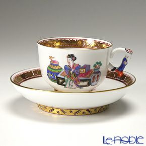 ヘレンド シノワズリ（中国趣味）明の宮女 MG 03364-0-21／3364 マンダリン ラージカップ＆ソーサー