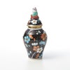 ヘレンド (HEREND) 黒地紅梅・PFNC 06574-0-21 ミニベース蓋付（マンダリン） 9cm