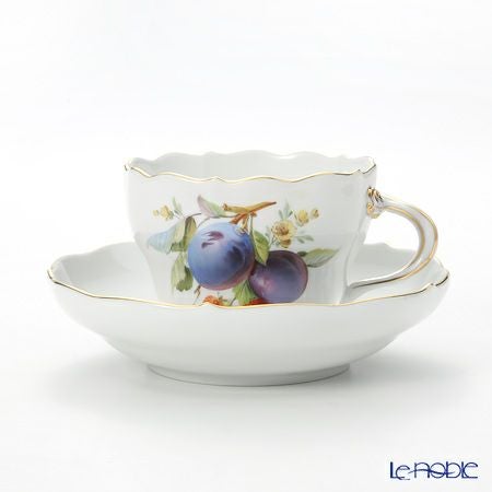 マイセン（Meissen） 果物文様 240210／00582 コーヒーカップ＆ソーサー 200ml プルーン