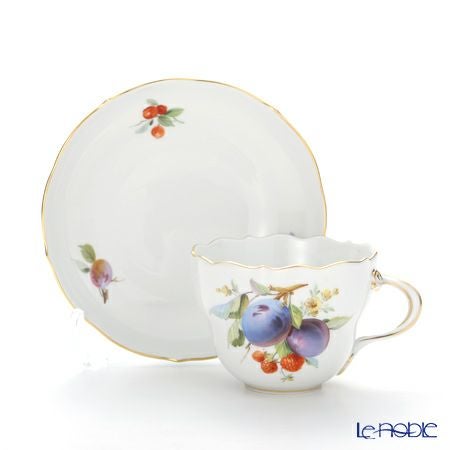 マイセン（Meissen） 果物文様 240210／00582 コーヒーカップ＆ソーサー 200ml プルーン