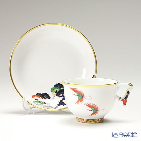 ヘレンド (HEREND) シノワズリ（中国趣味）GEPS 松と鶴 03364-0-21／3364 マンダリン ラージカップ＆ソーサー
