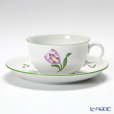 アウガルテン（AUGARTEN） ウィンナーフラワー（5089B） チューリップ ティーカップ＆ソーサー（S） 200ml（001）
