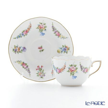 ヘレンド リヒテンシュタインブーケ LTBS 00711-0-00 モカカップ＆ソーサー 100ml