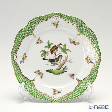 ヘレンド ロスチャイルドバード グリーンスケール ROEV-1 00517-0-00 プレート 19cm