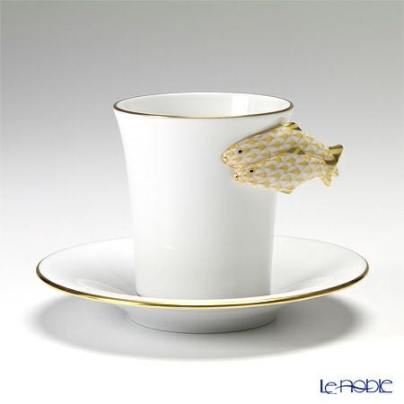 ヘレンド QH Collection QH-VHJ 04913-0-00 モカカップ＆ソーサー 無地