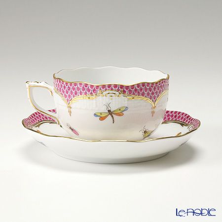 ヘレンド ロスチャイルドバード ピンクスケール ROEP 00724-0-00 ティーカップ＆ソーサー 200ml