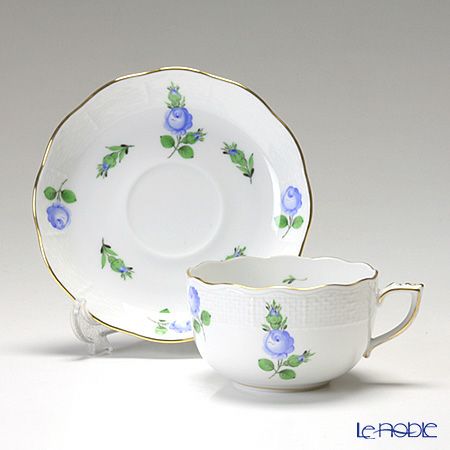 ヘレンド (HEREND) プティットローズ ブルー PRB 00724-0-00 ティーカップ＆ソーサー 200ml