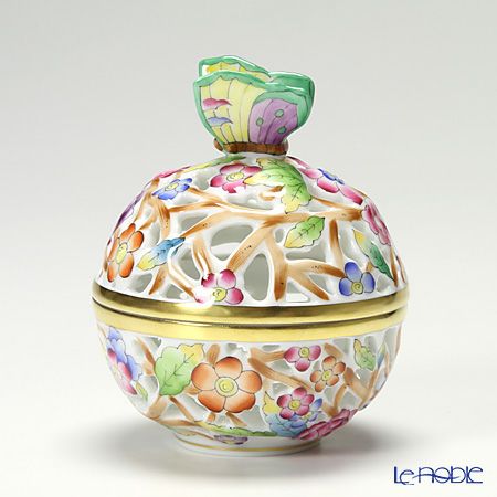ヘレンド (HEREND) C2 06215-0-17 透かしボンボン（チョウ） 8cm