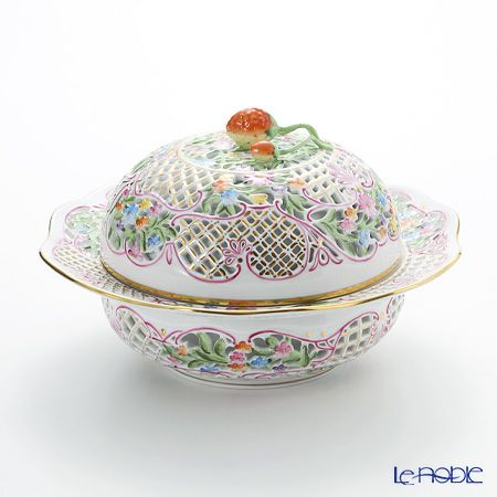 ヘレンド (HEREND) ファンタジー C 06230-0-11 ボンボン入れ（オープンワーク）