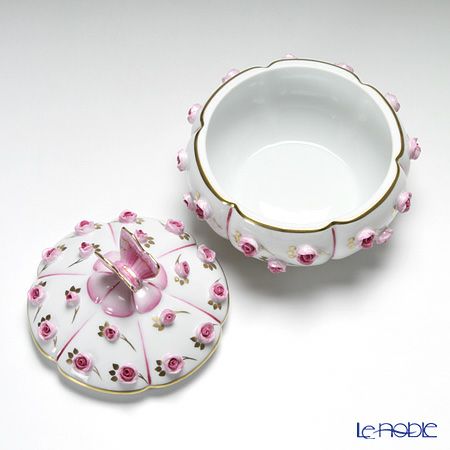 ヘレンド (HEREND) C-P 06266-0-17 ローズボンボン入れ 蝶