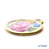 ヘレンド ペンダントトップ C 08073-0-00 フラワーラウンドピンク 4cm（ローズ）