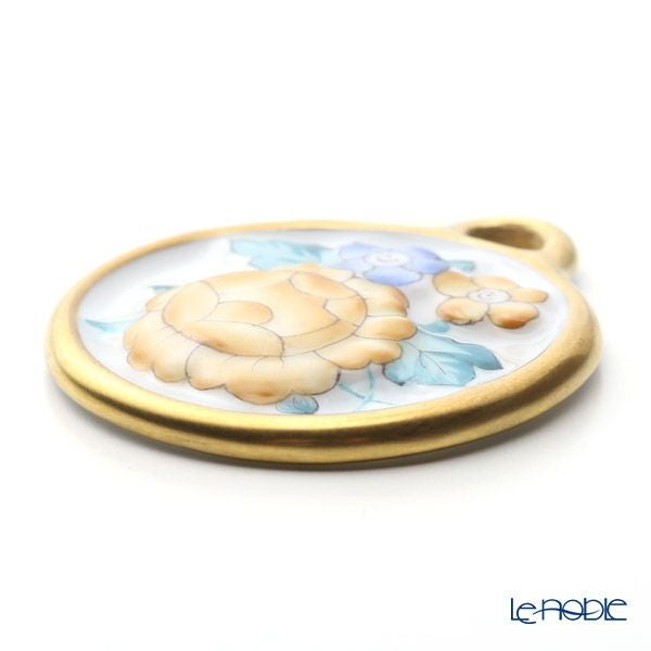 ヘレンド ペンダントトップ C3 08073-0-00 フラワーラウンドイエロー 4cm